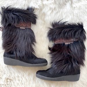 Black/Brown Tecnica Mid-Calf Boots